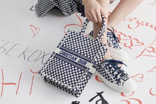 dior blue dot book tote capsule limited collection japan 2020