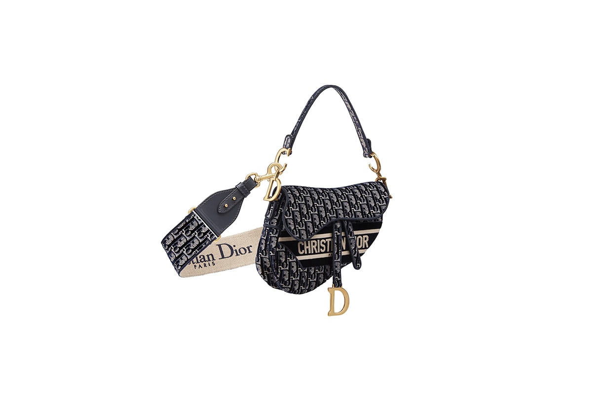 Dior 2020fw velvet handbags saddle bag book tote Lady D-Lite