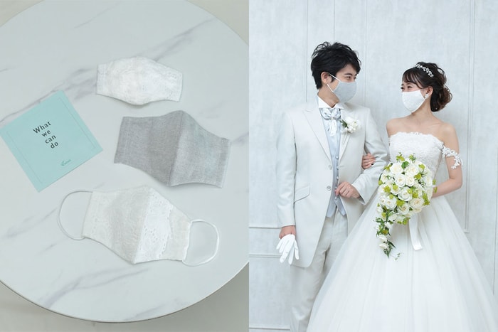 不想破壞婚紗美感?日本推出婚禮專用口罩,簡直為完美主義者而設!
