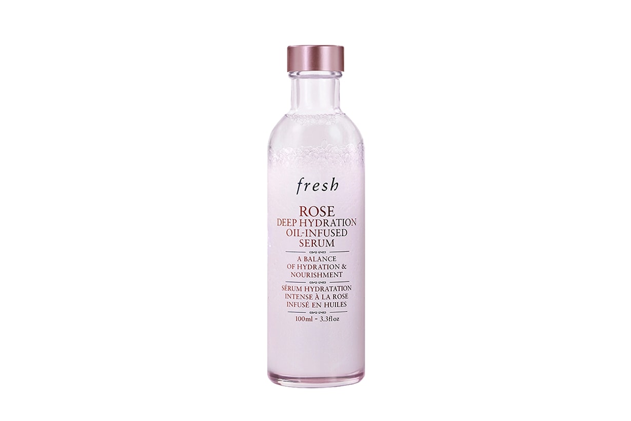Fresh Rose Deep Hydration Oil-Infused Serum Moisturizing dewy skin water oil balance anti-inflammatory skincare