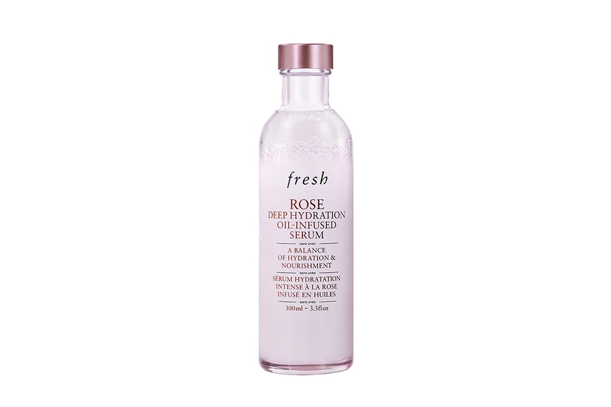 Fresh Rose Deep Hydration Oil-Infused Serum Moisturizing dewy skin water oil balance anti-inflammatory skincare 