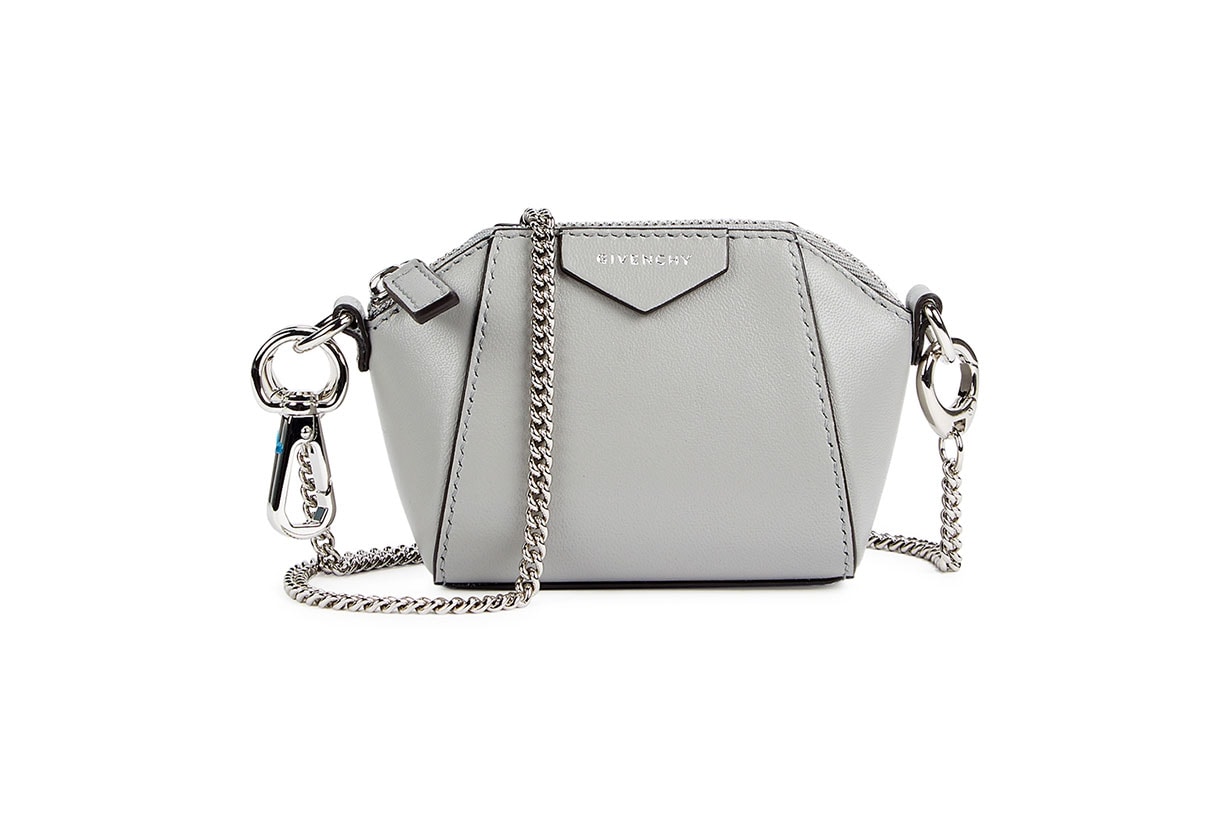 GIVENCHY  Antigona Baby grey leather cross-body bag