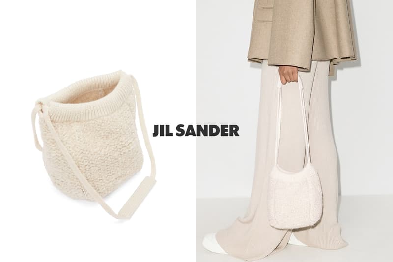 jil sander wool bucket handbag knit 2020 where buy price