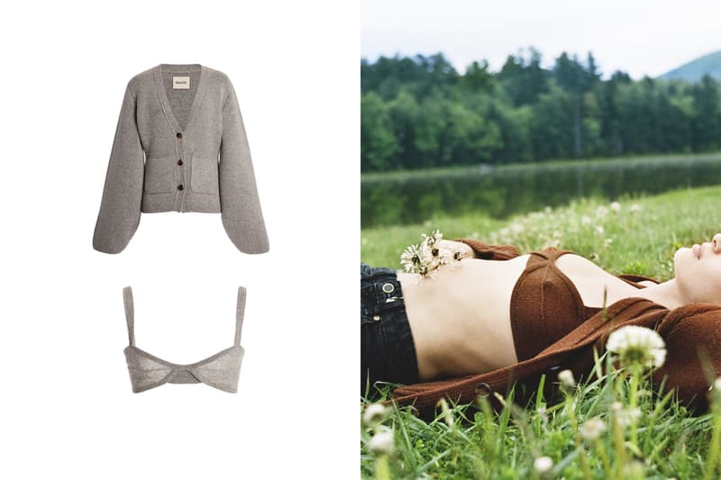 Katie Holmes Khaite cashmere eda bralette Cardigan more colors