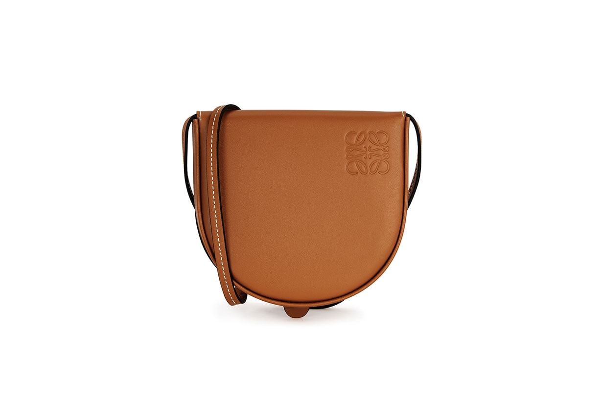 LOEWE  Heel small brown leather cross-body bag