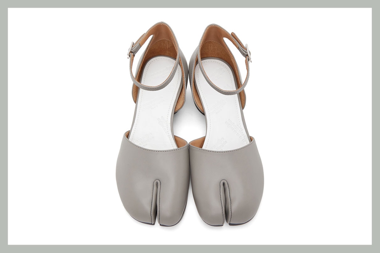 Maison Margiela SSENSE Exclusive Grey Tabi Ankle Strap Heels