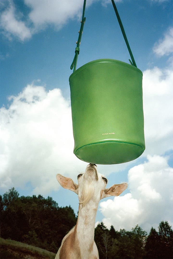 Green Bucket Bag