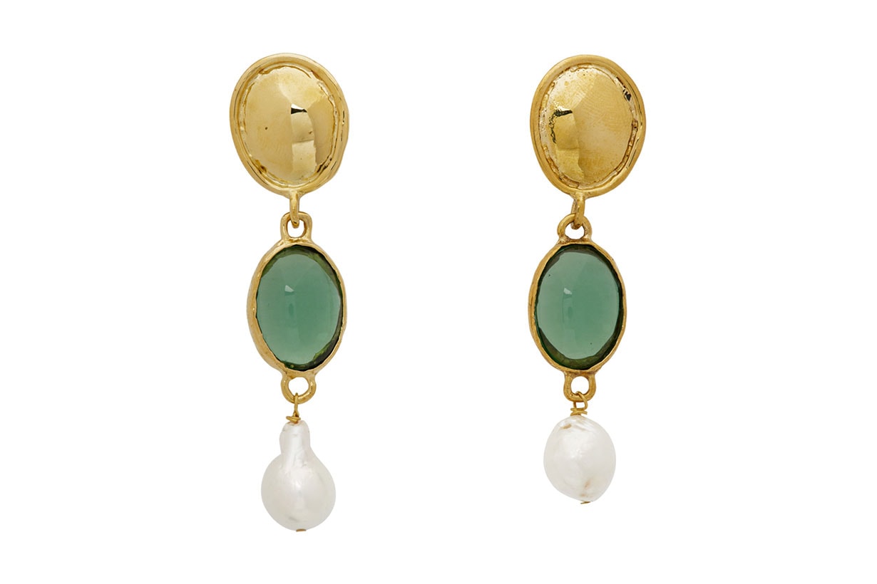 Mondo Mondo Green Sirena Earrings