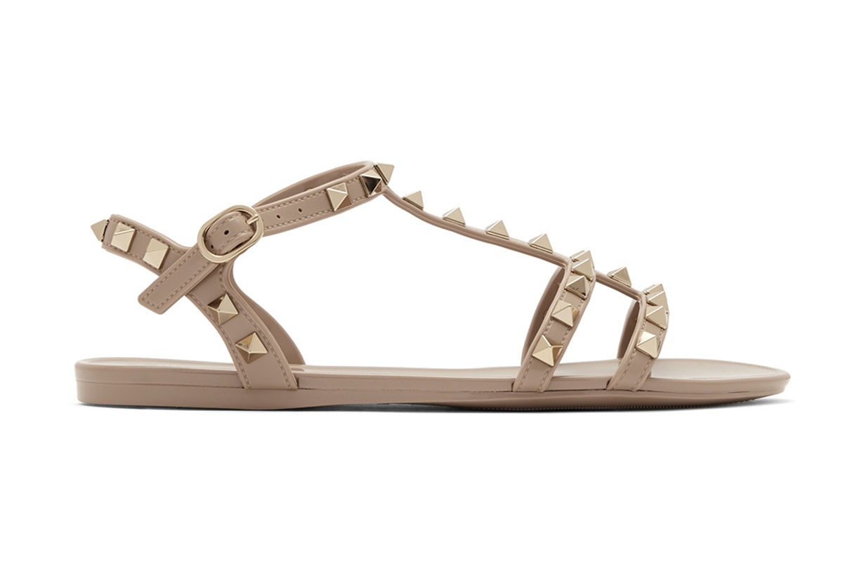 Pink Valentino Garavani Rockstud Jelly Sandals