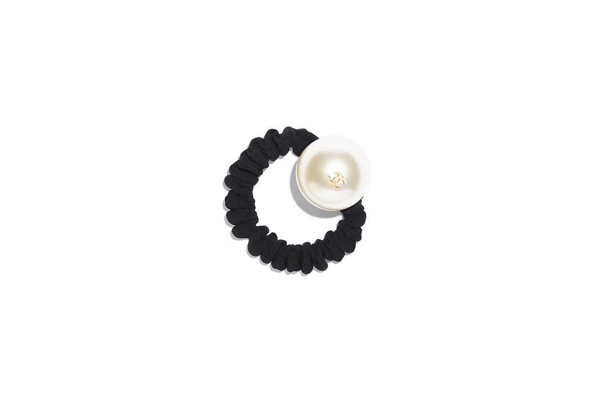 chanel hair accessory grosgrain resin metal lifestyle pearl