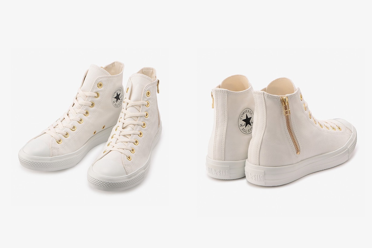 Converse Japan all star light gold zip hi shoes 2020