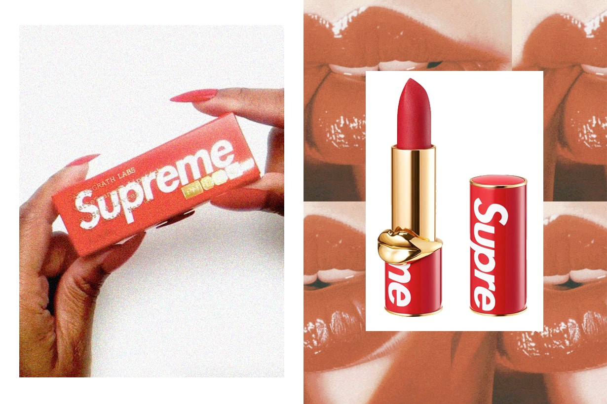 supreme Pat McGrath lipstick red 2020 when release aw online