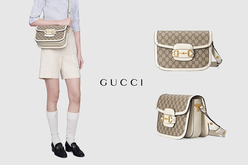 Gucci 1955 Horsebit bags Beige & White handbags 2020