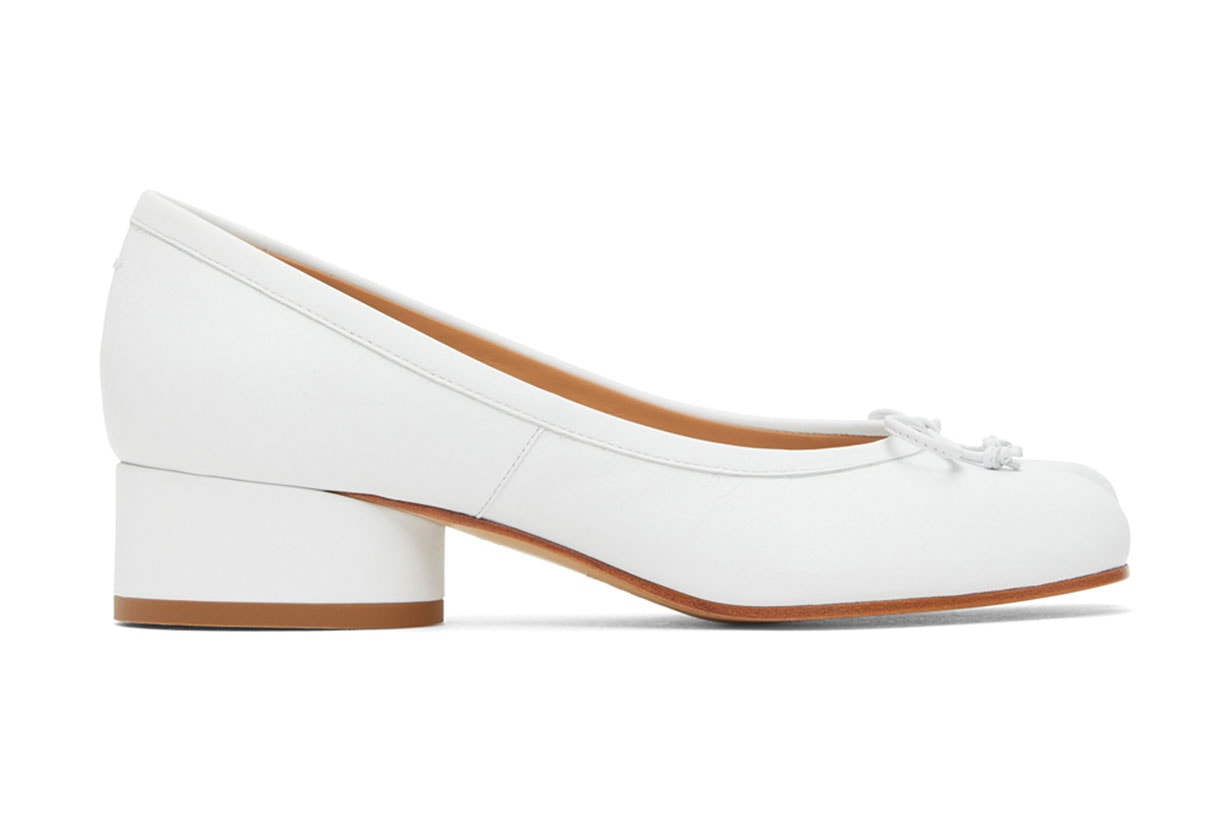 White Tabi Kitten Heels