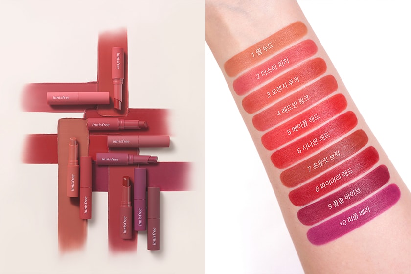 innisfree vivid cotton stick Matte Lipsticks