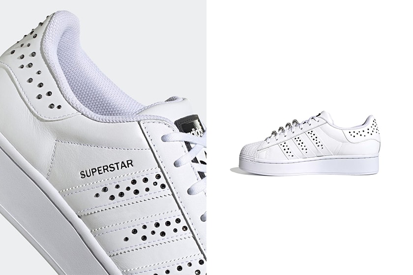 adidas White Superstar Swarovski Crystals