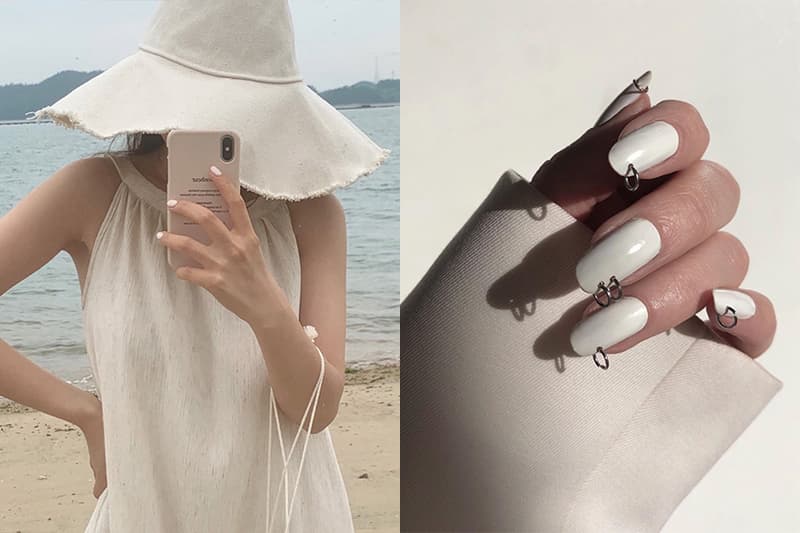 2020 FW White Nude Nail Arts inspiration