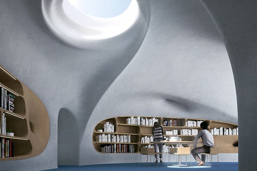 MAD Architects Wormhole Library hainan