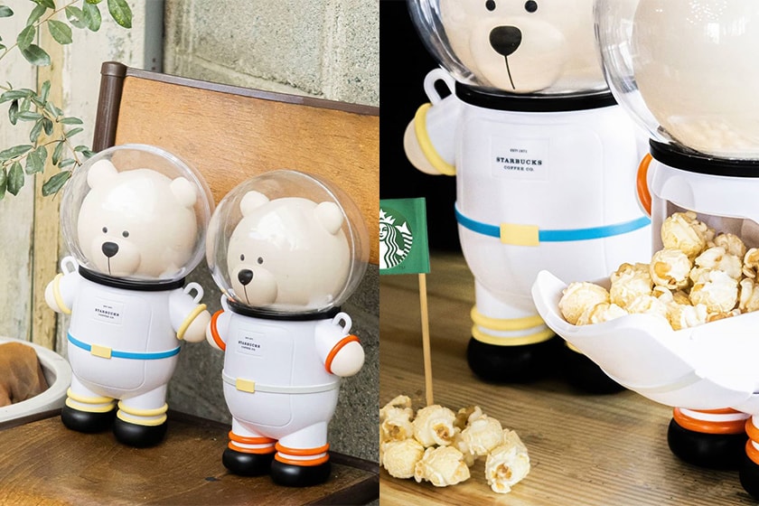 Starbucks Mid-Autumn Festival Bear Astronaut Popcorn Bucket