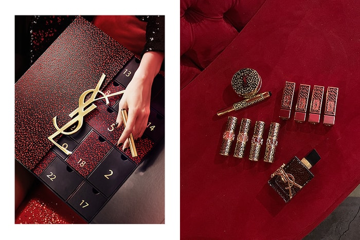 倒數月曆搶先公開！YSL Beauty 聖誕彩妝中，藏了 Saint Laurent 設計的第一隻經典紅唇！