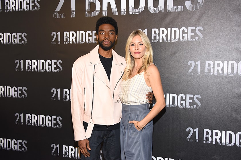 Chadwick Boseman Sienna Miller 21 Bridges Salary