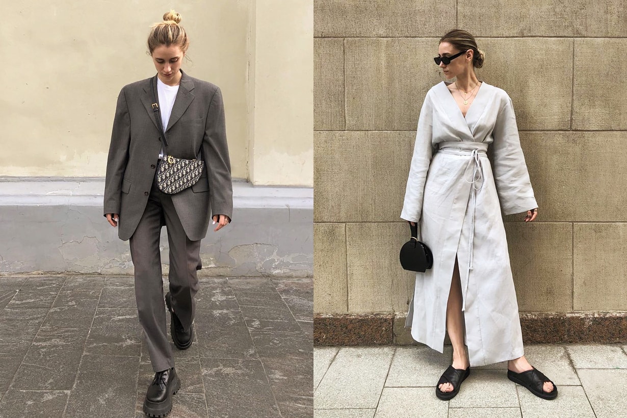 2020 Fall Fashion Trends Must Have Fashion Items Blazer Jacket PROENZA SCHOULER A.P.C. trench coat GANNI Dress BALENCIAGA white shirt LOEWE trousers