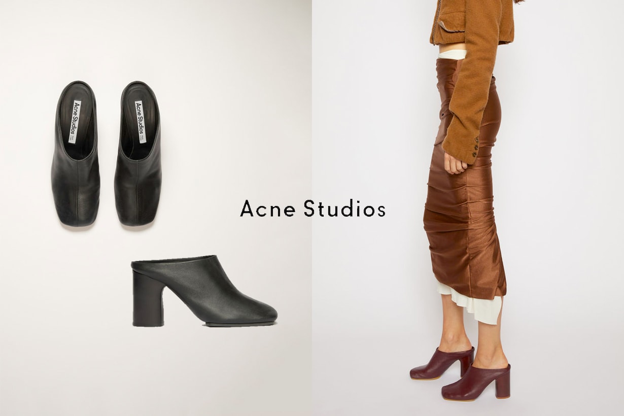 acne studios mules heels 2020 aw
