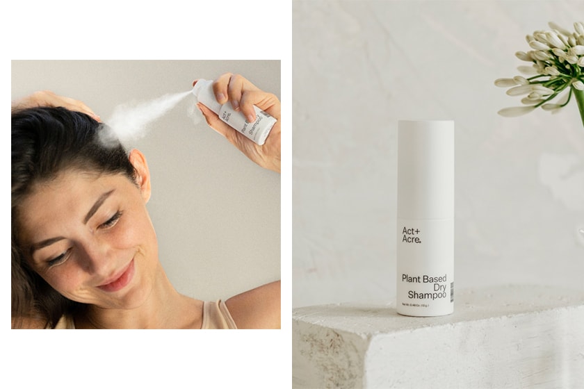 act and acre plant based dry shampoo hair haircare sustainability vegan cruelty free