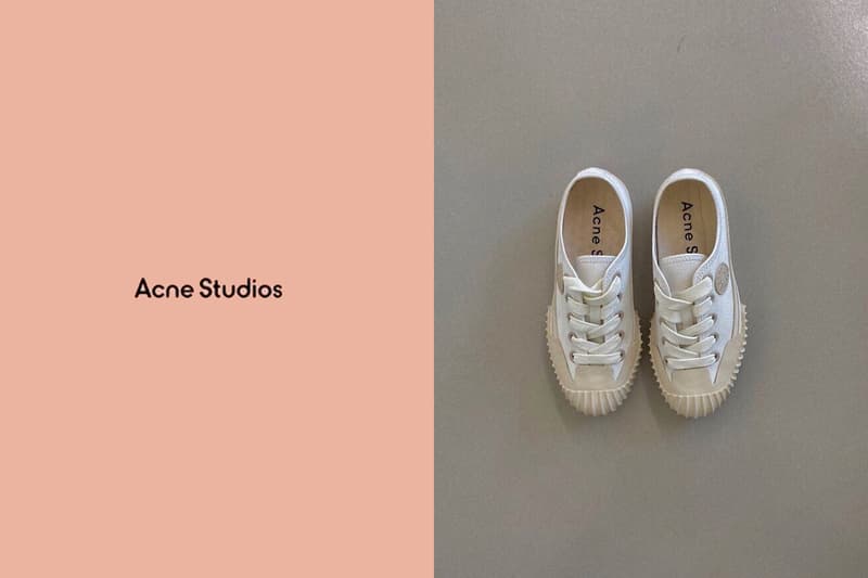 acne studios canvas sneakers basic