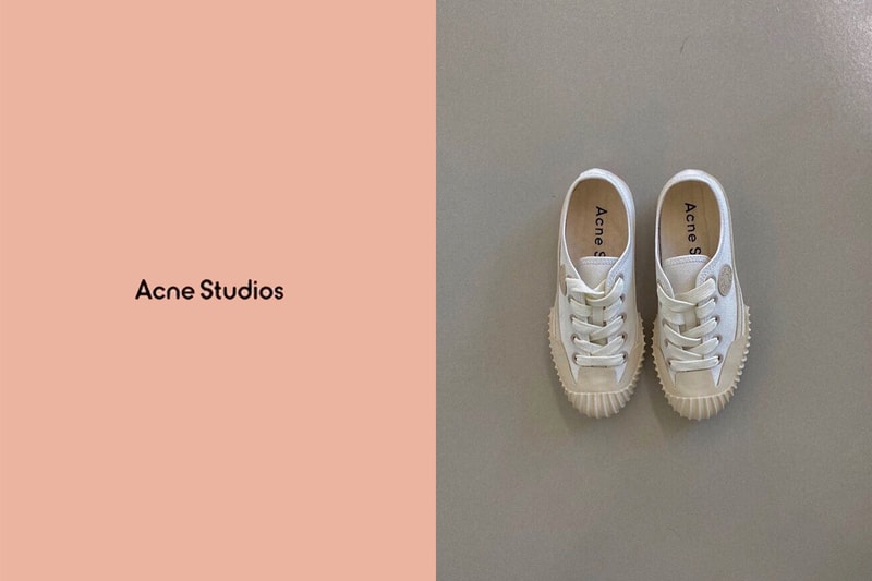 acne studios canvas sneakers basic