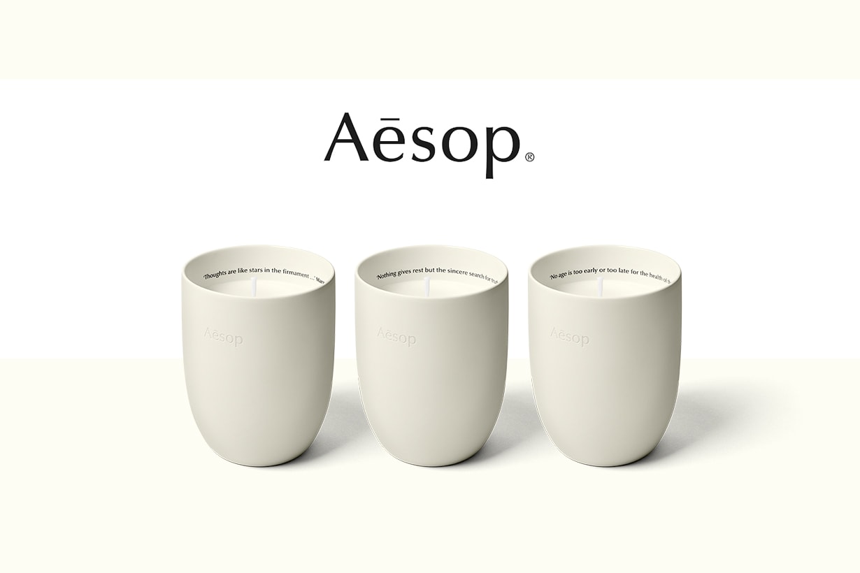 aesop scented candles first when 2020 release price