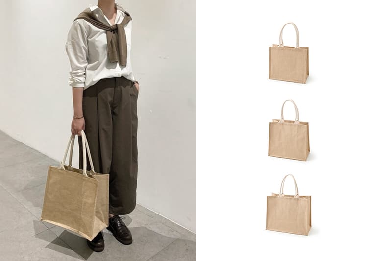 Muji jute shopping bag tote bag taiwan release