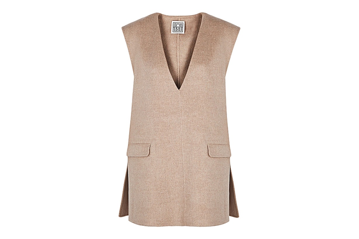 Alcoba taupe wool-blend tunic