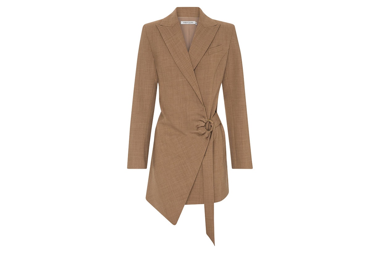 Anna Quan Valentina Wool-Blend Blazer Dress