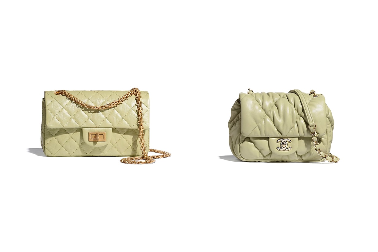 Chanel 2020 Fall Winter Handbags Chanel Flap Bag Diamond Bag 2.55 Bag Avocado Green Handbag Trends 2020 