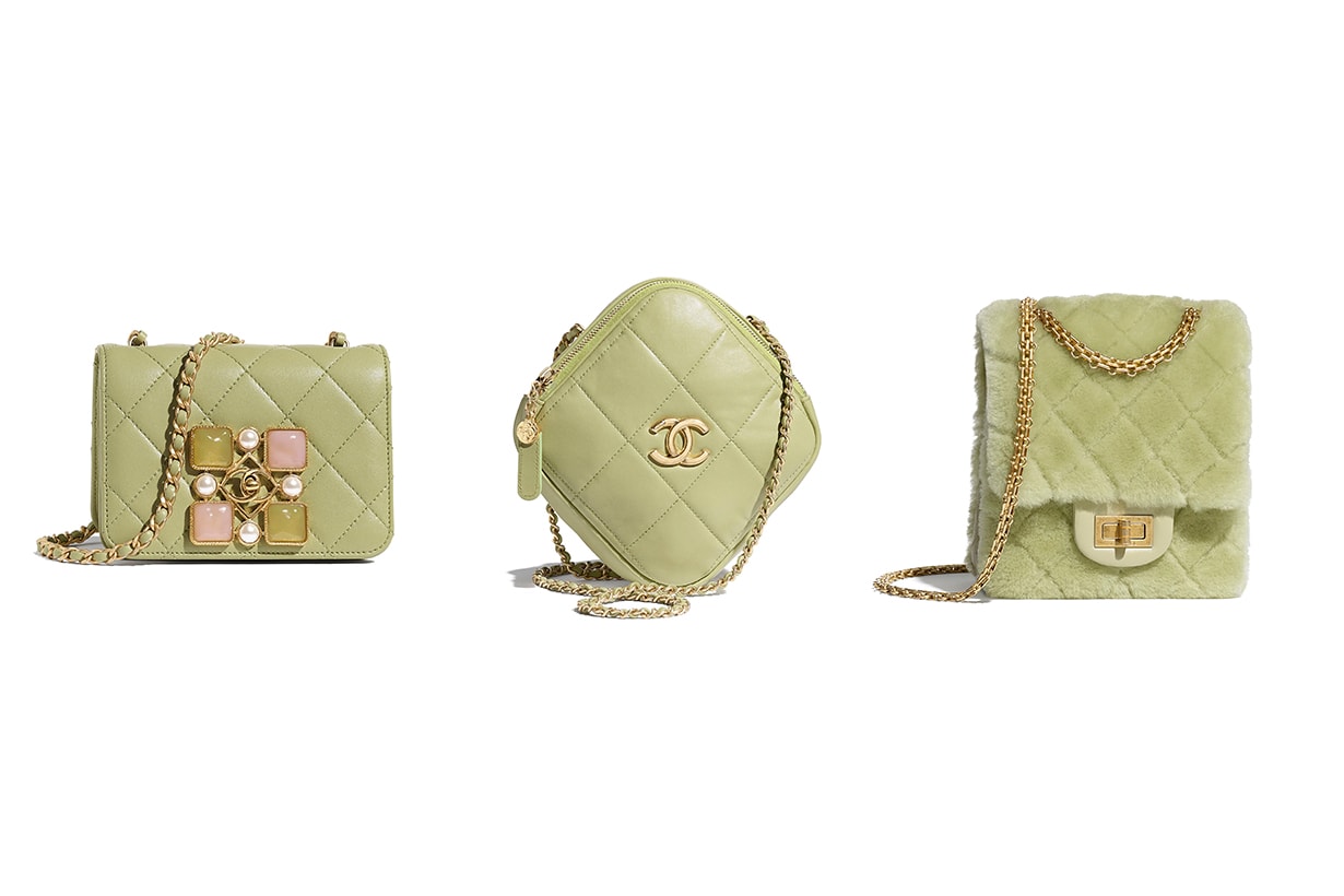 Chanel 2020 Fall Winter Handbags Chanel Flap Bag Diamond Bag 2.55 Bag Avocado Green Handbag Trends 2020 