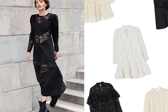 復古秋日:H&M 復古蕾絲洋裝尚未上架,卻因太過優雅引熱議!
