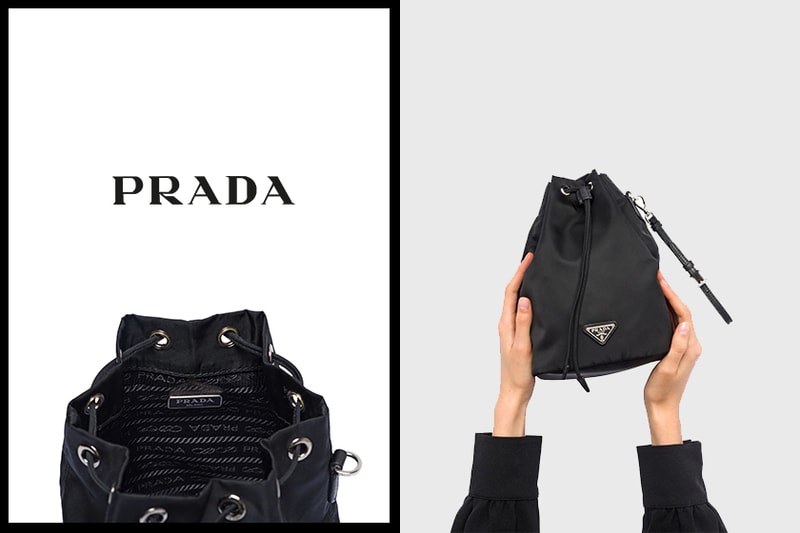 prada nylon pouch mini bags