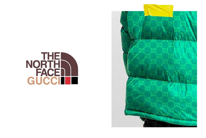 已經曝光?The North Face x Gucci 在網路流出,是印上滿滿 GG Logo 的羽絨外套!