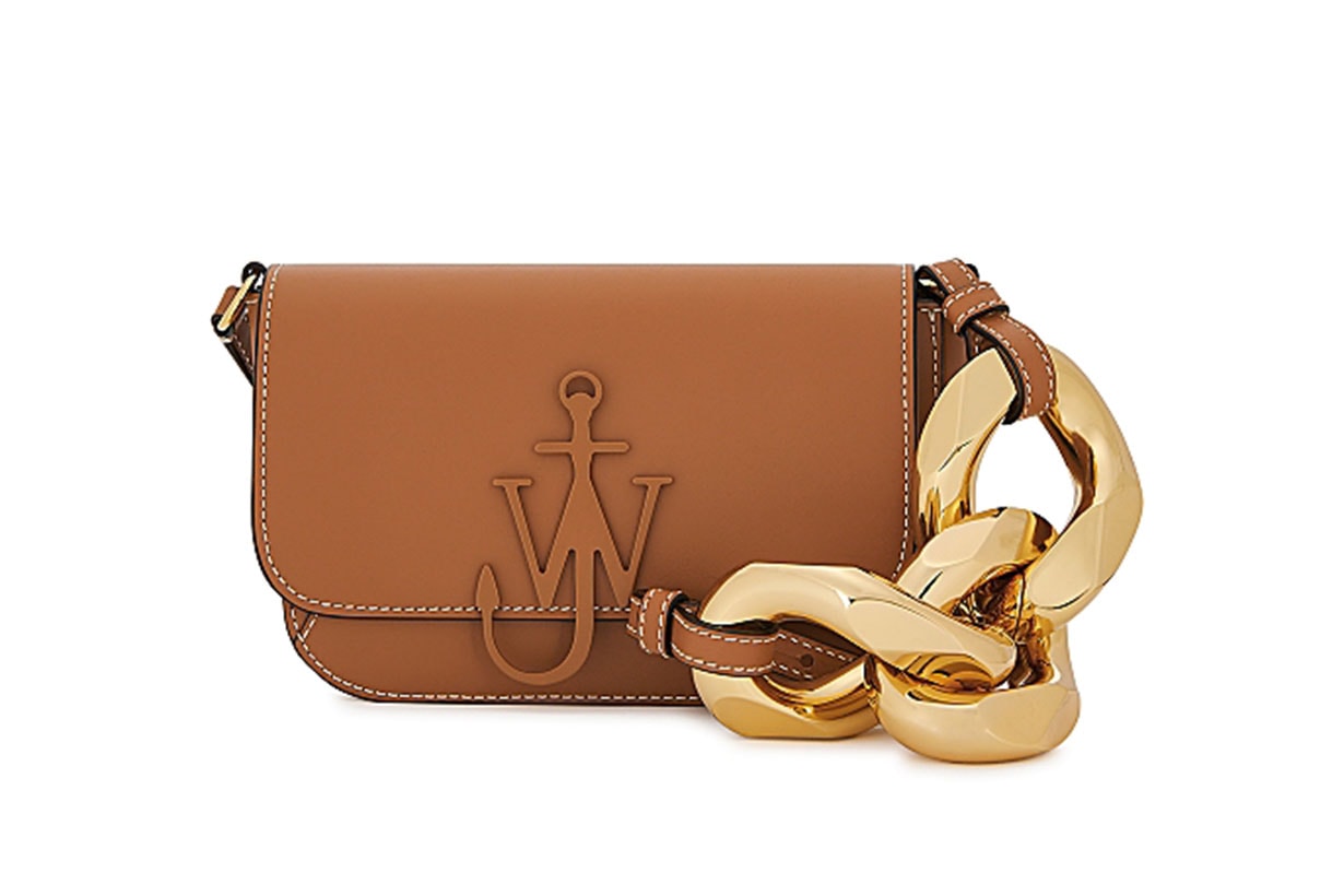 JW ANDERSON Brown leather cross-body bag