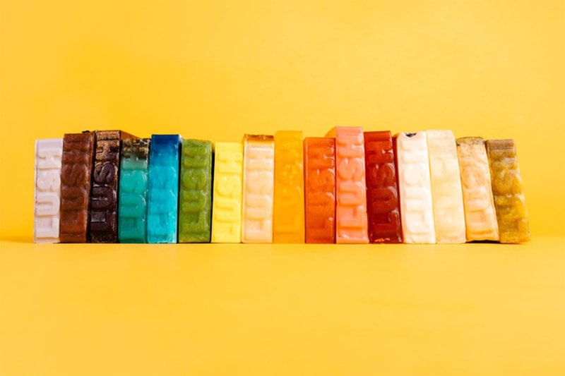 lush soap bar collection hand washing