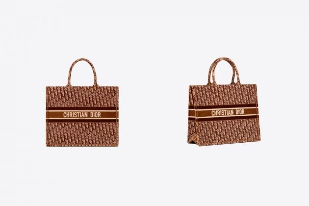 dior brown oblique new color 2020 bobby 20 montaigne book tote