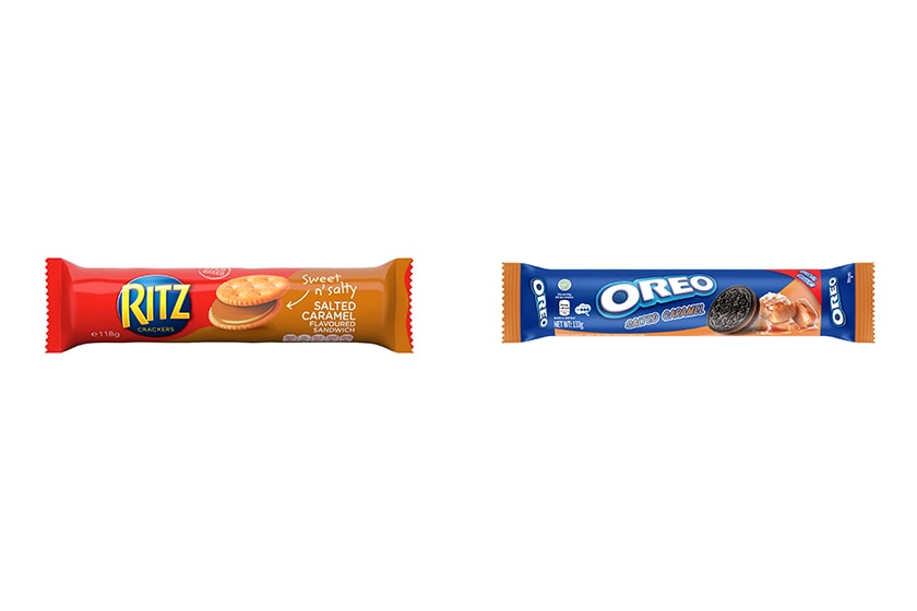 OREO Vs RITZ Salted Caramel flavored Cookies