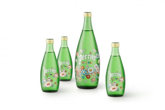 Takashi Murakami perrier sparkling water limited edition package