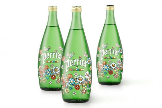 Takashi Murakami perrier sparkling water limited edition package