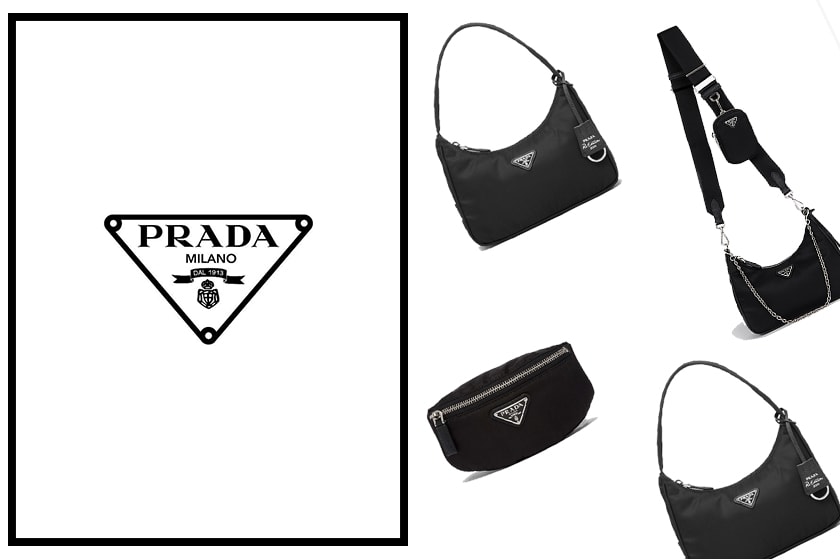 prada best selling recycled nylon handbags