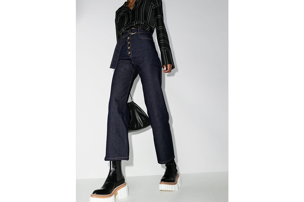 Rejina Pyo Emily Belted Wide Leg Jeans