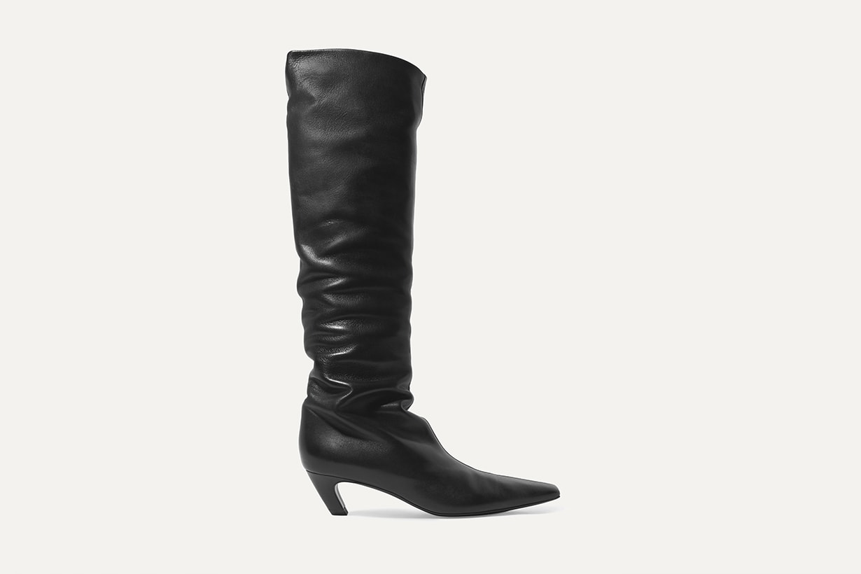 knee high boots Korean instagram fashion blogger shoes 2020fw