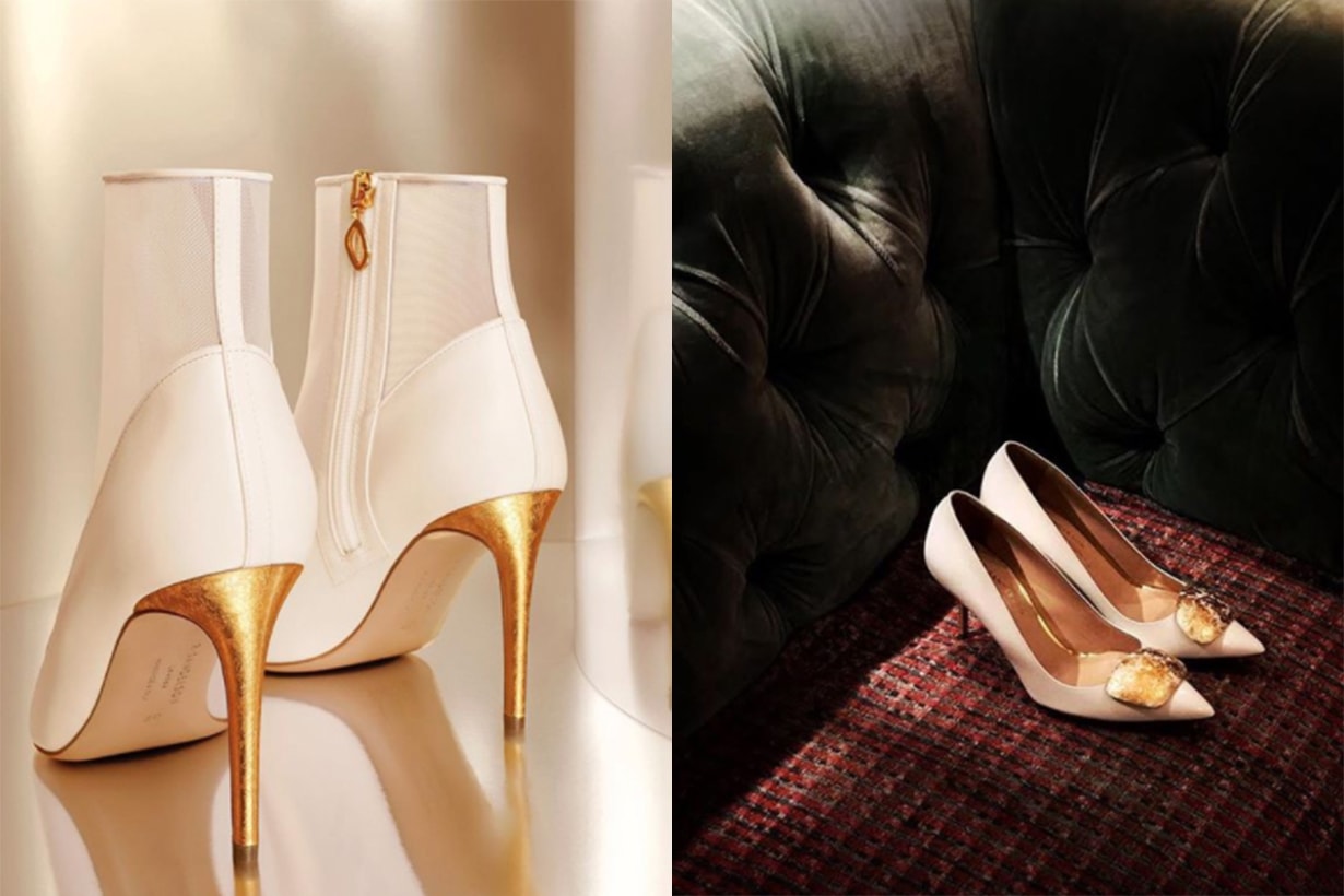 Sauvereign Shoe Brand 24K Gold Heels