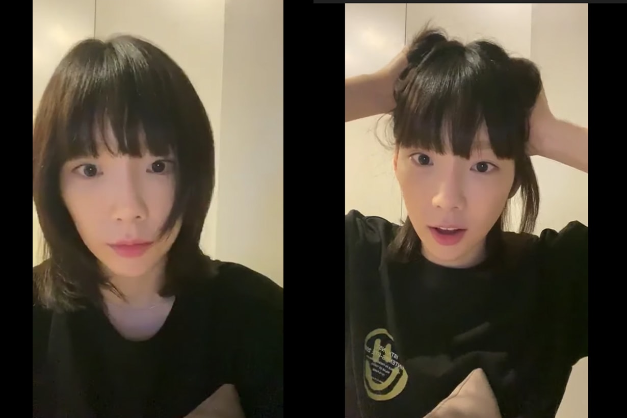 Taeyeon Girls Generation Short Hair Bob Hair Celebrities Hairstyles Trend 2020 Fall Winter Covid-19 Coronavirus korean idols celebrities singers girl bands